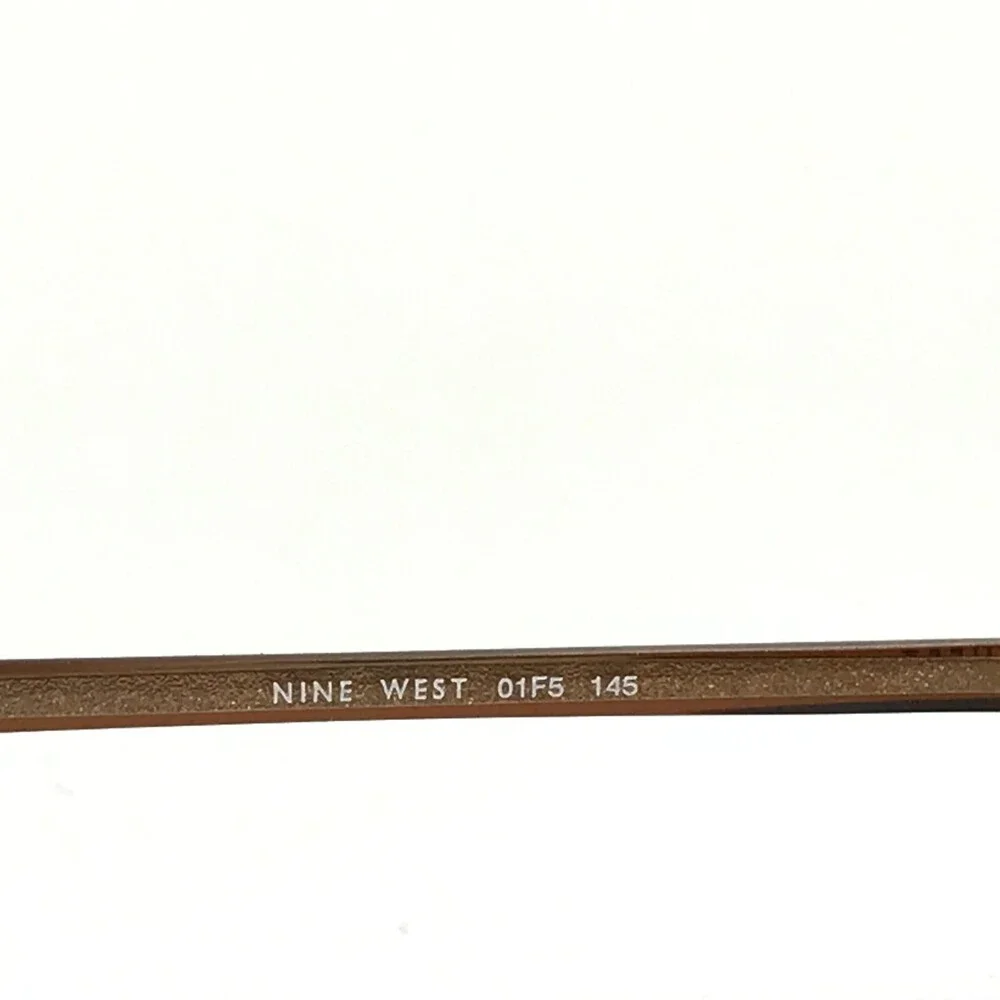 Nine West Eyeglasses Frames 90 01F5 Brown Round Cat Eye Full Rim 50-16-145